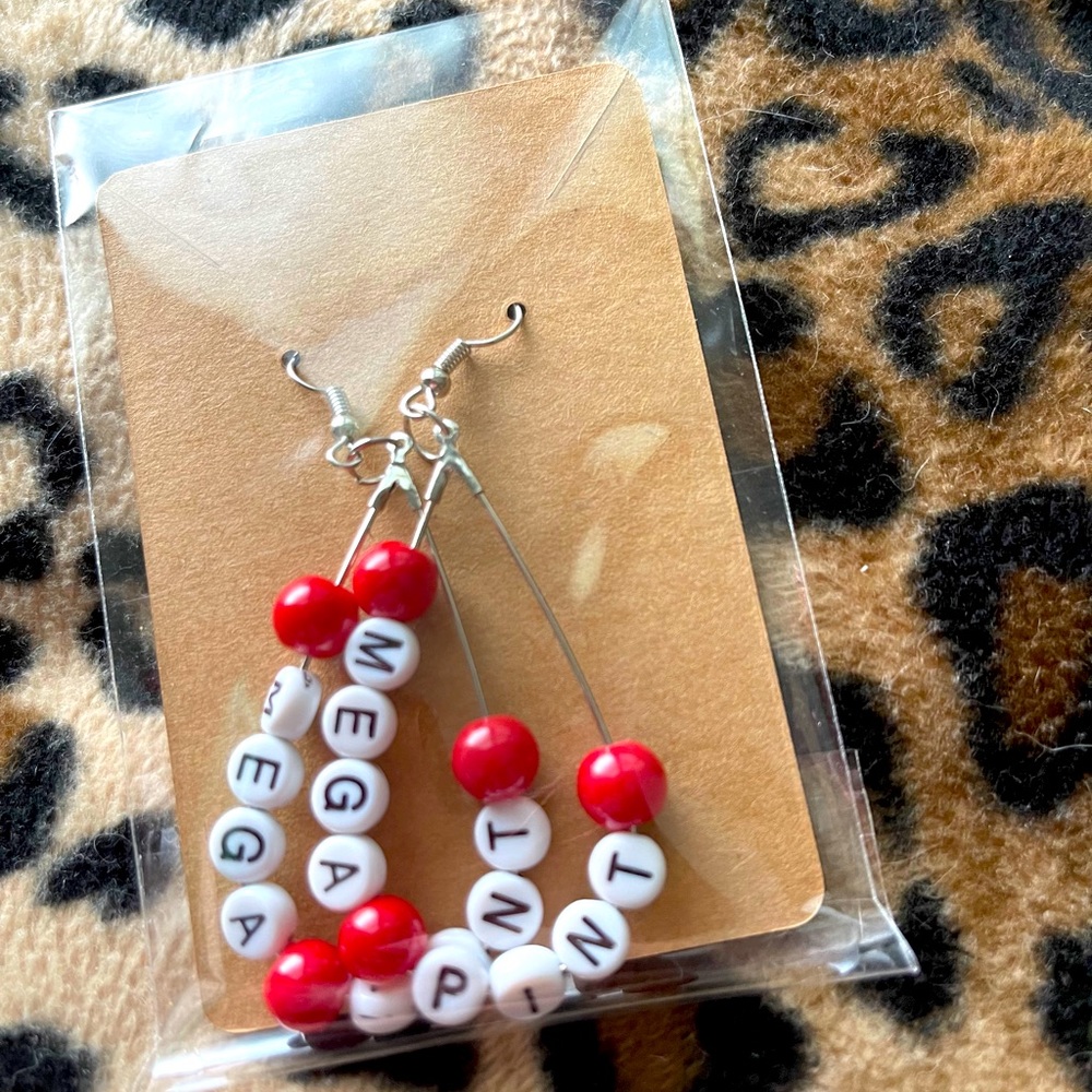 “Mega Pint” Beaded Earrings